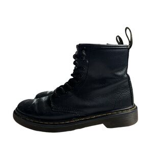 Dr Martens Junior 1460 Softy T Leather Lace‎ Up Combat Boots Black Size 2 EUR 33